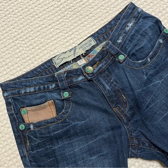 Seven 7 Premium Denim Low Rise Bootcut Jeans Size 31 - Picture 1 of 8